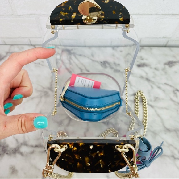 Disney X Kate Spade Alice In Wonderland Alice In A Bottle 3D Glass Crossbody Bag - Picture 9 of 16